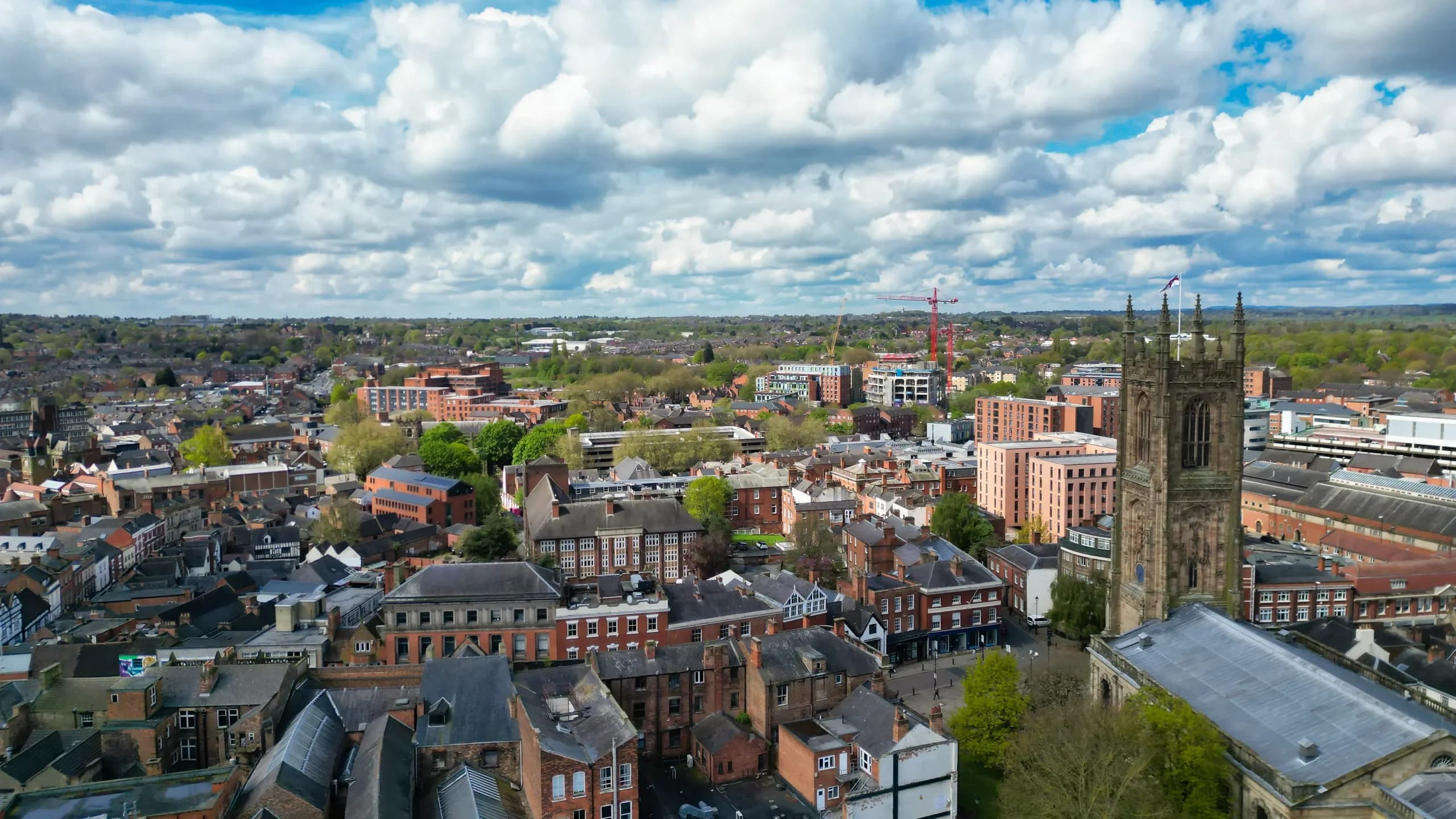 Photo of the skyline of the city of Derby